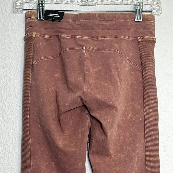 Victoria’s Secret PINK Yoga Women’s XSmall Leggings Brown Acid Wash NWT - Picture 6 of 14